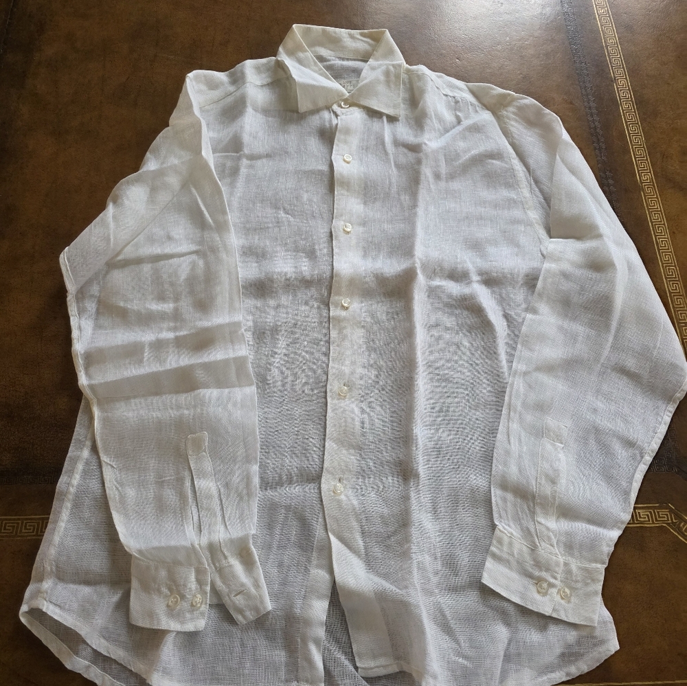 Capri 100% Linen  Mens Shirt Slim  SIZE M